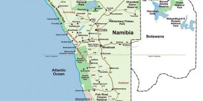 Kartta Namibia